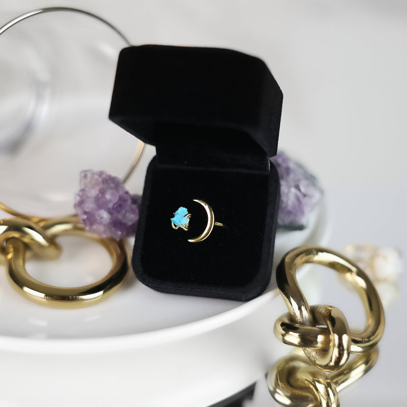 Celestial 'It Girl' Crystal Rings (Citrine & Aquamarine)